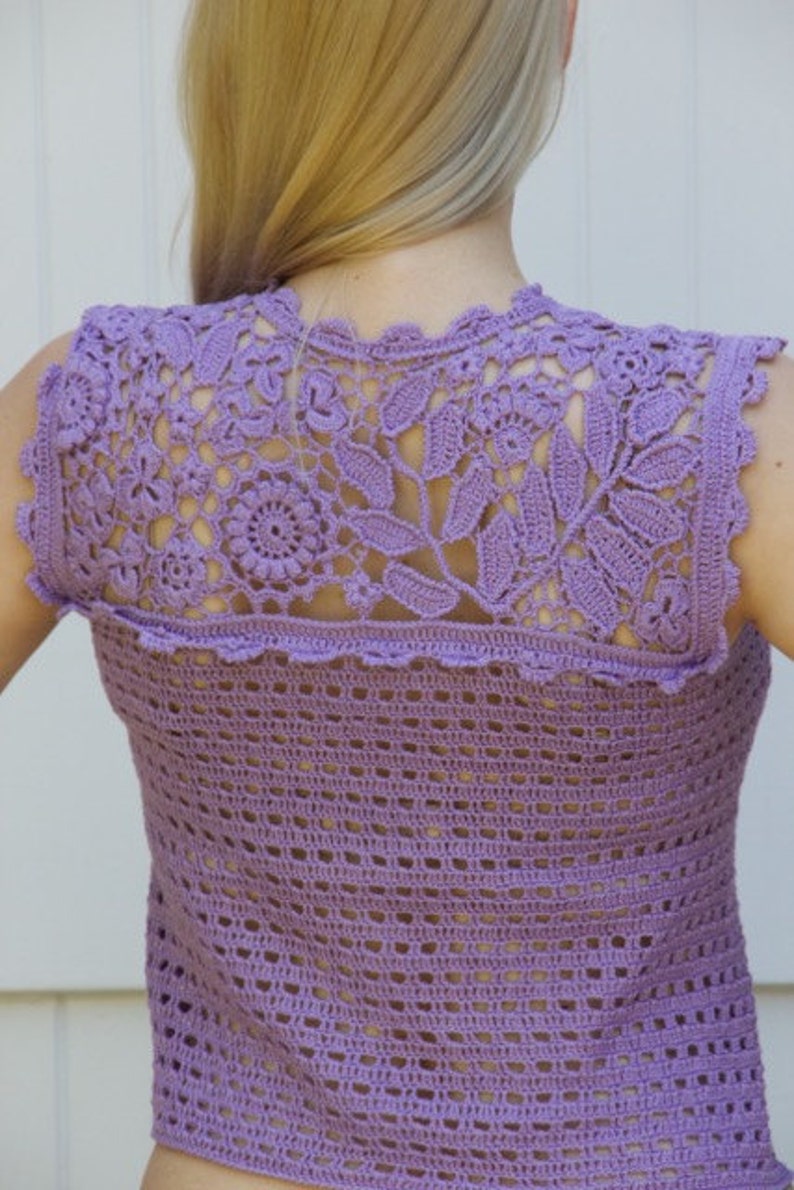 Irish Lace Top Womens Lace Top Irish Crochet Irish Lace Etsy