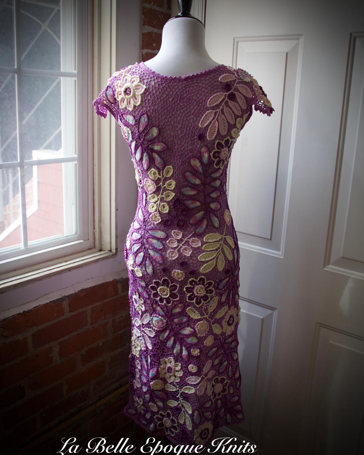 Irish Lace Dress, Hand Made Crochet Dress, Irish Crochet, Hand Knitted, Handmade Lace, Sheath Dress,