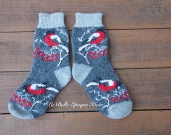 Womens knit socks, grey socks, woolen socks,  wool socks, knitted socks, socks, warm socks,