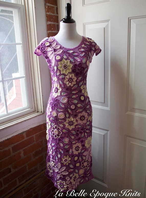 Irish Lace Dress Hand Made Crochet Dress Irish Crochet Hand