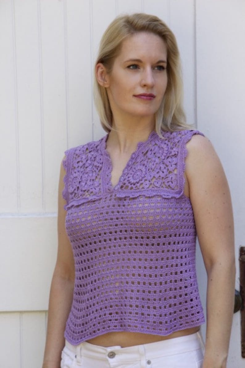Irish Lace Top Womens Lace Top Irish Crochet Irish Lace Etsy
