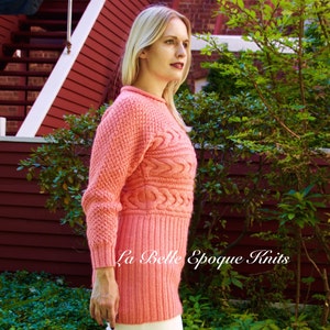 Cable knit sweater, Aran sweater,  hand knit sweater, Warm winter sweater, Fall sweater, Womens sweater,