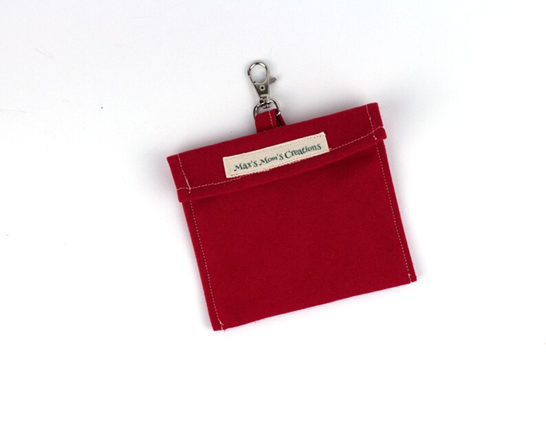 Dog Treat Bag Red Dog Treat Holder Dog Walking Bag Dog Etsy