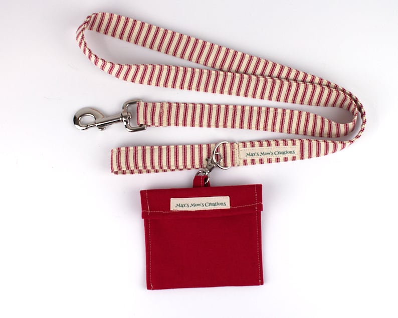 Dog Treat Bag Red Dog Treat Holder Dog Walking Bag Dog Etsy