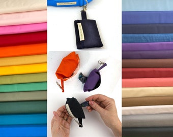 Poo Bag Dispenser, Poop Bag Holder, Waste Bag Dispenser, Dog Leash Bag, Dog Pick Up Bag - 27 Colors to Choose From