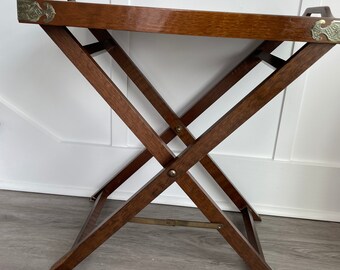 Vintage Folding Tray Table Etsy