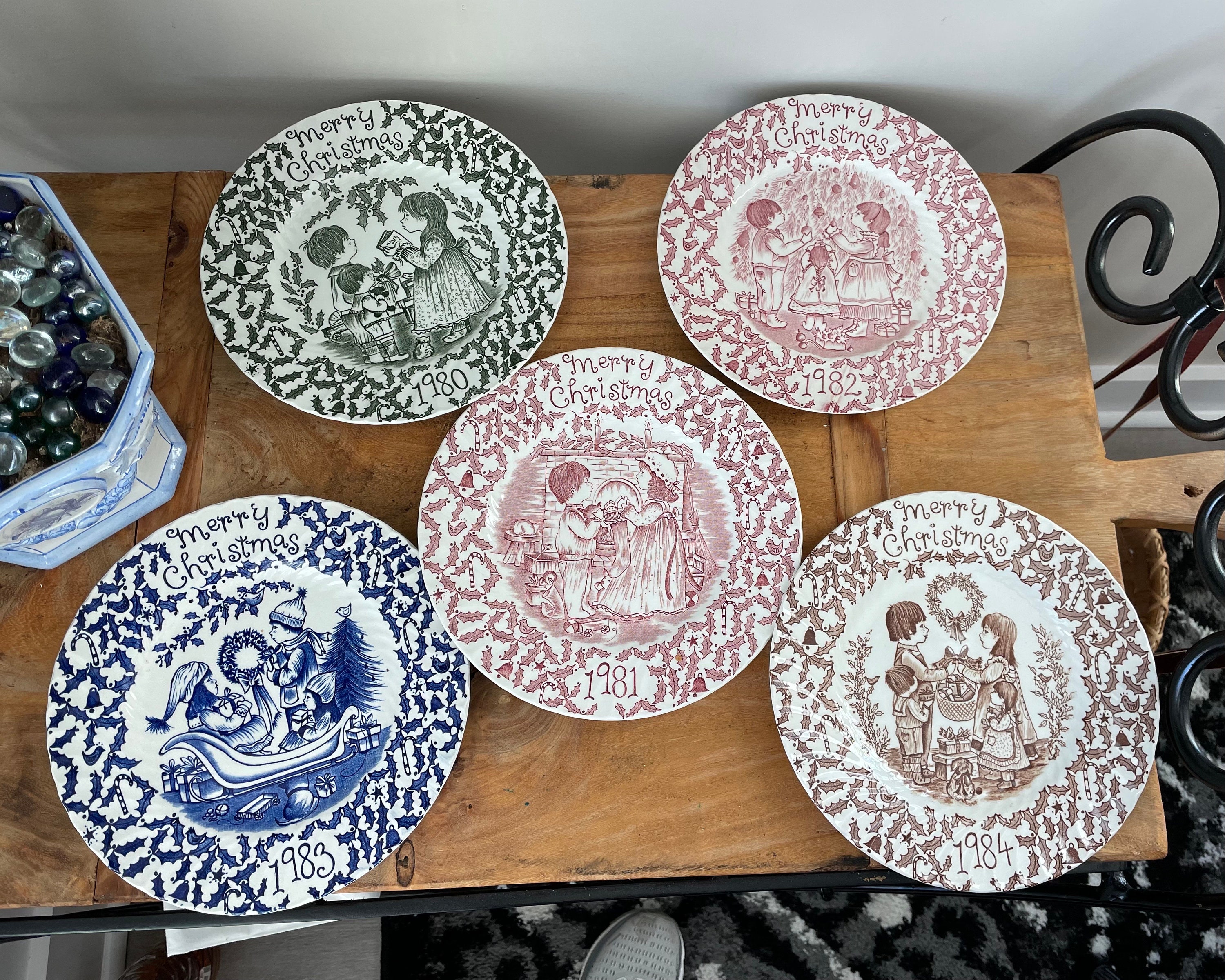 Royal Crownford Annual Christmas Collectible Plates, by Norma