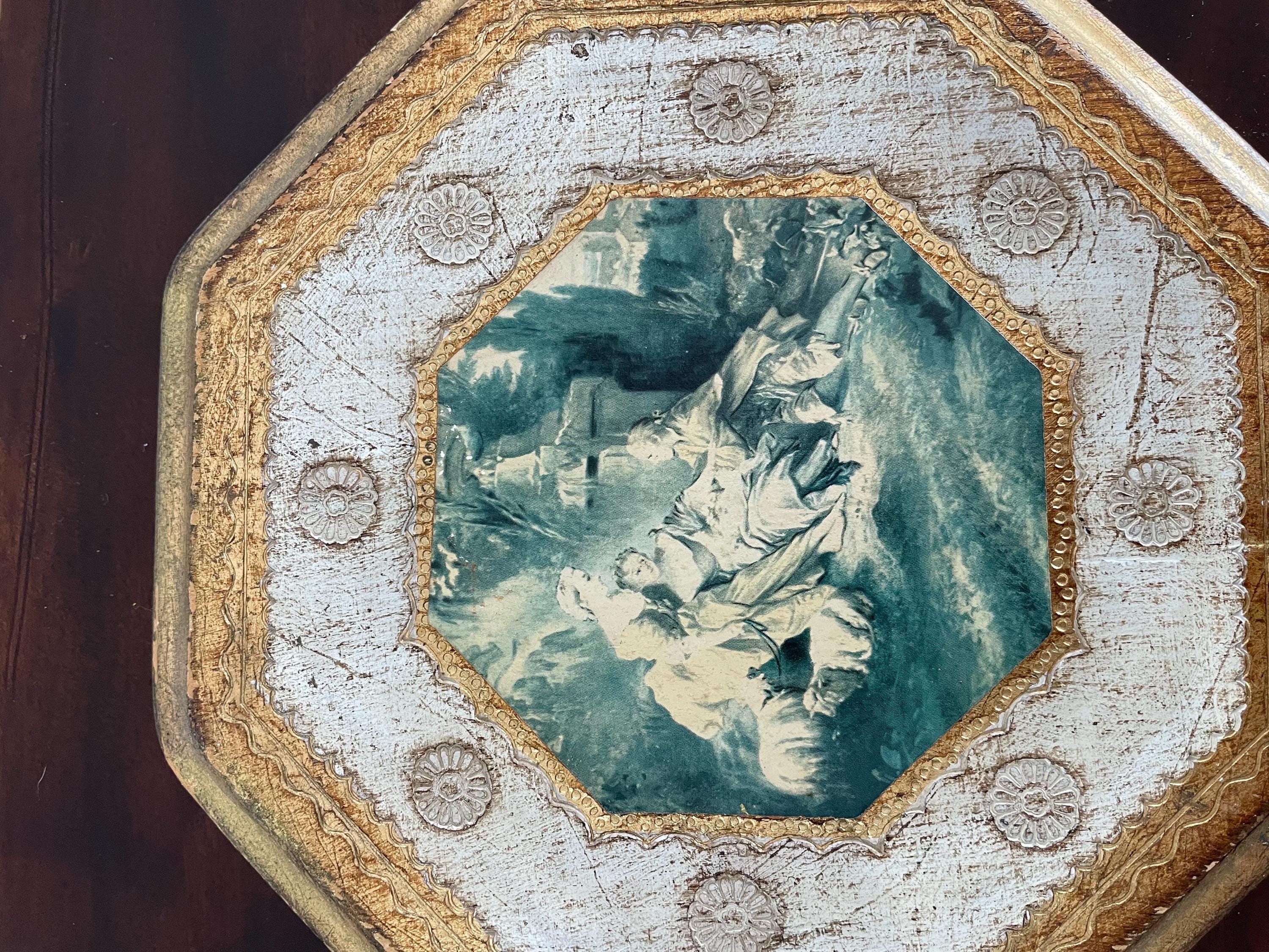 Florentine Wood Wall Plaque, Gilt Wall Hanging, Made in Italy, Cream ...