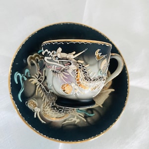 Antique Japanese Dragon Tea Set - Etsy