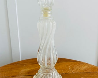 Avon Opalique Bottle, Vintage Avon Bottle/Candle holder, Charisma Cologne, Retro White Avon Bottle