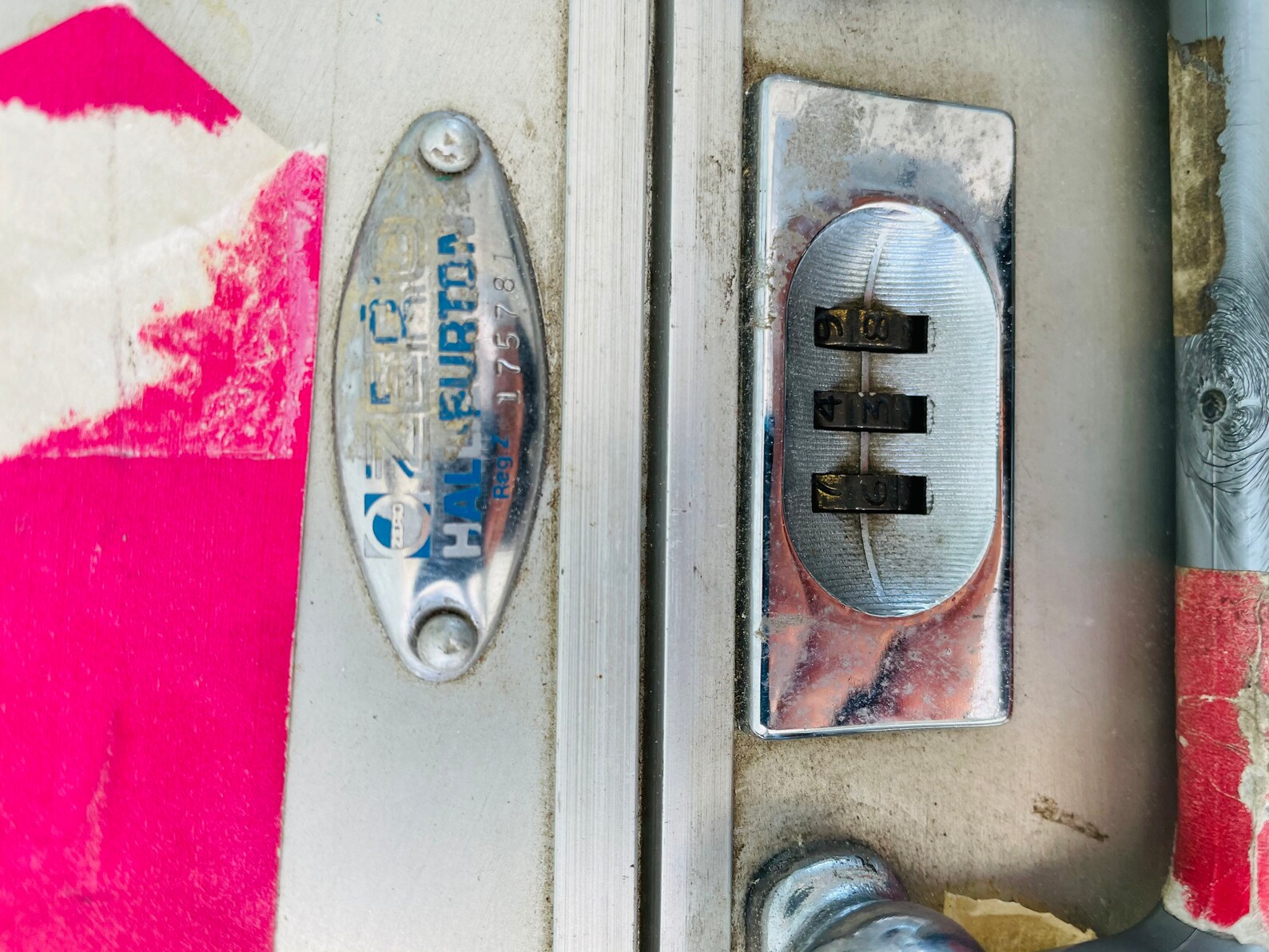 Vintage ZERO Halliburton Metal luggage Metal Combination lock Etsy