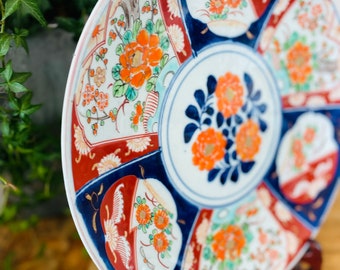 Japanese Arita Yaki Imari Charger, Decorative Hand Painted