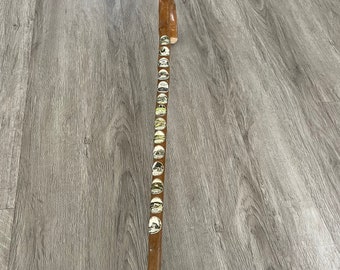 Bamboo Hiking, Walking Stick, with Metal Travel Badges, Travel Souvenirs, Travel Badges