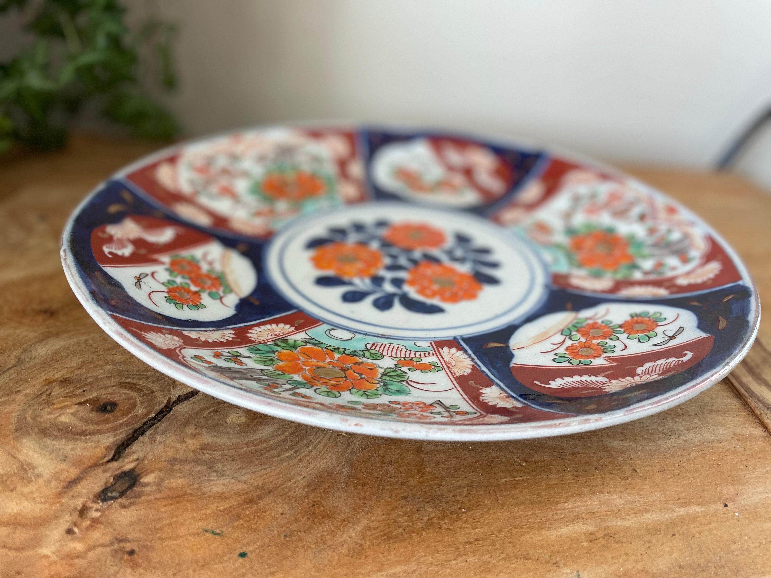 Japanese Arita Yaki Imari Charger, Decorative Hand Painted