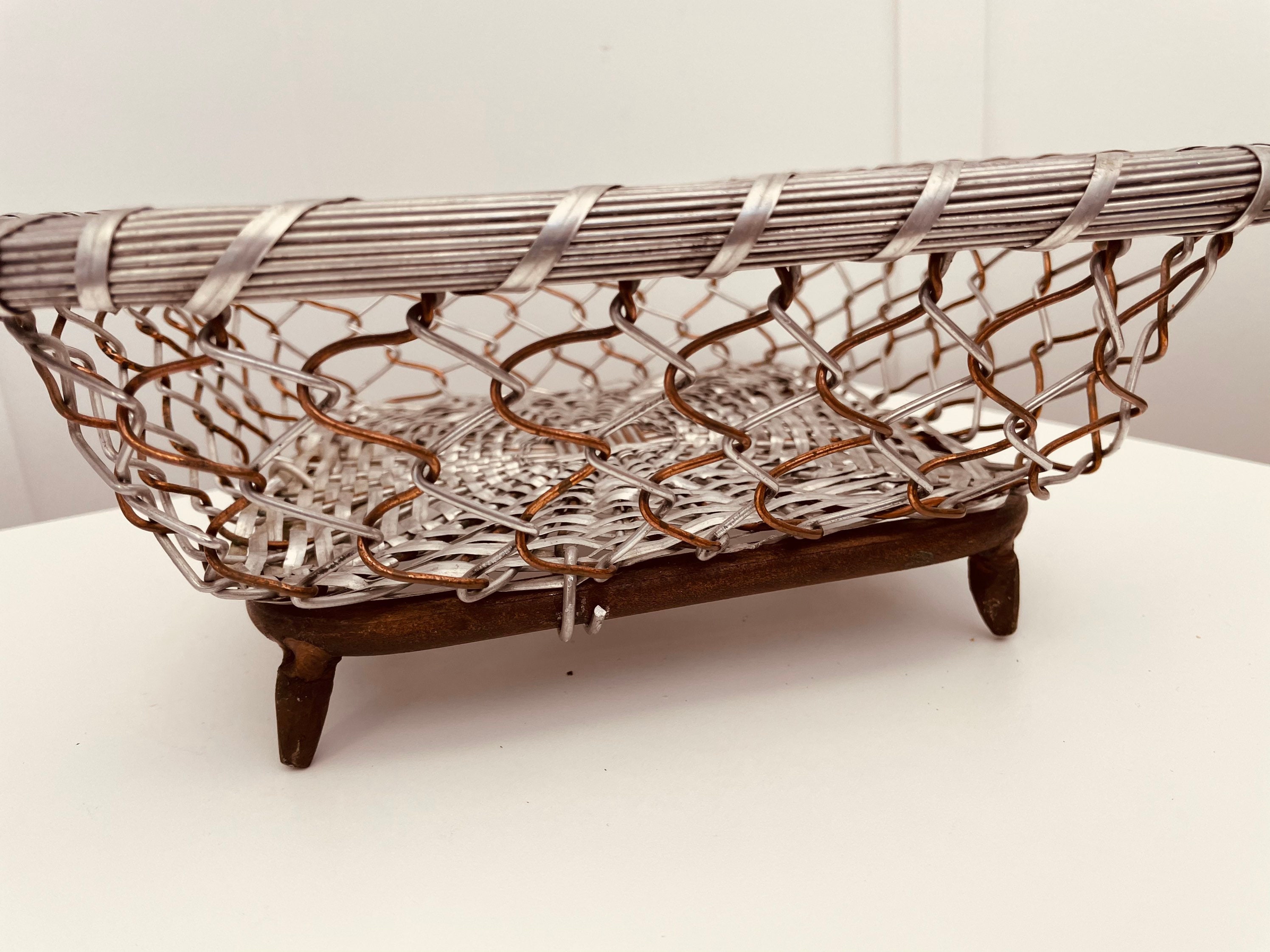 Handgemachter Kupfer/Aluminium Fußkorb | Etsy