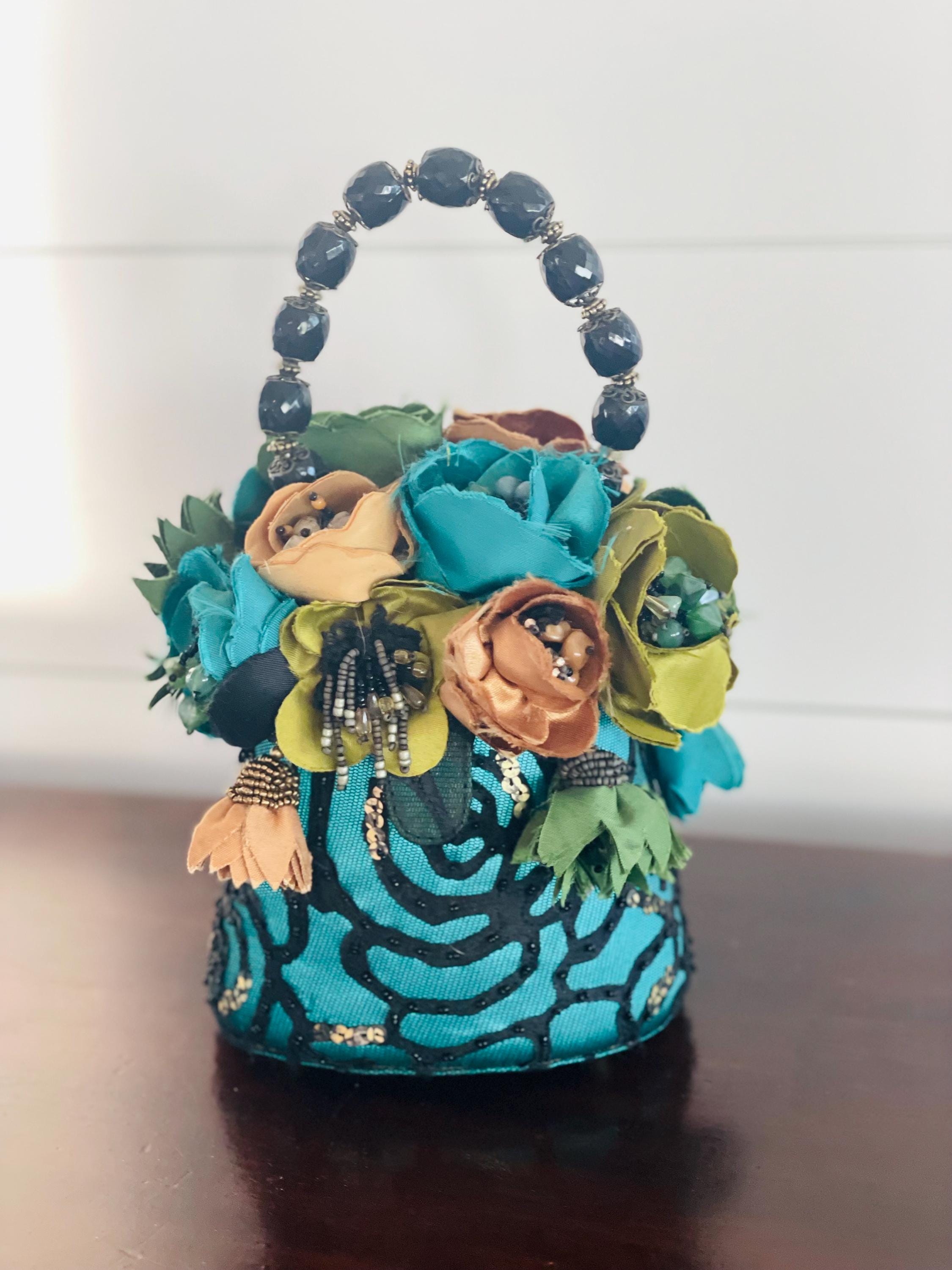 Mary Frances Life In Color Borsa A Tracolla Donna Con Perline, Multicolore Onde Del Mare, Pelle Vegana, Chiusura Magnetica - 5