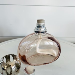 Maison Berger Fragrance Lamp with Pink Glass Body, Diffuser