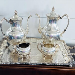 Silver Plate Tea Set Wilcox - Etsy