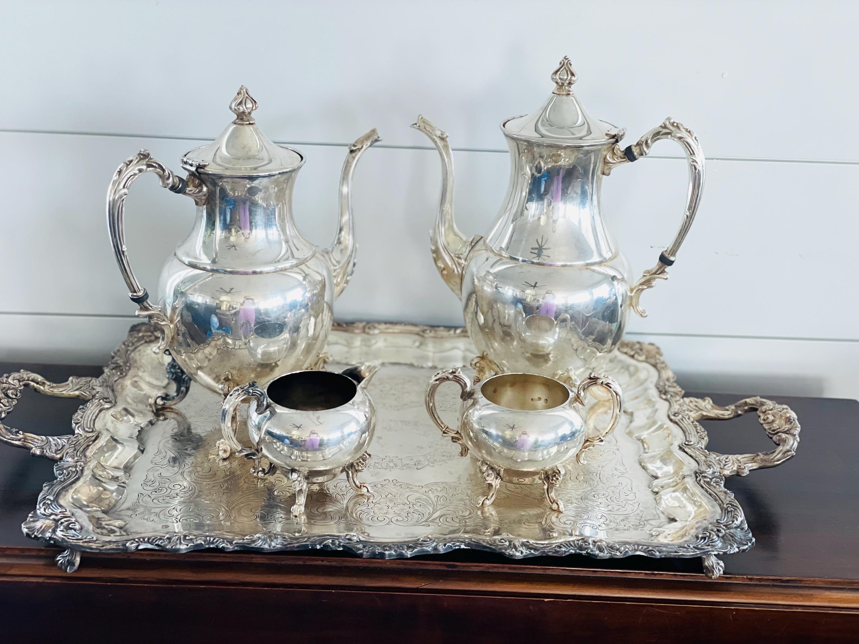 Sheridan Silver Plated Tea Set - Etsy