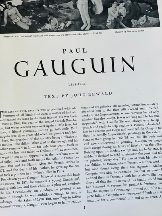 Vintage 1954 Gauguin Vintage 1954 Gauguin