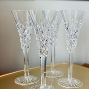 Waterford Champagnergläser, Ashbourne Cut, Hochzeitsflöten, Toastflöten, Bleikristall (Preis pro Glas, 11 bei der Auflistung)