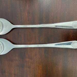 Silver Plated Serving Pieces, Salad Spoons, Spork, , WA Spoon Made in Italy
