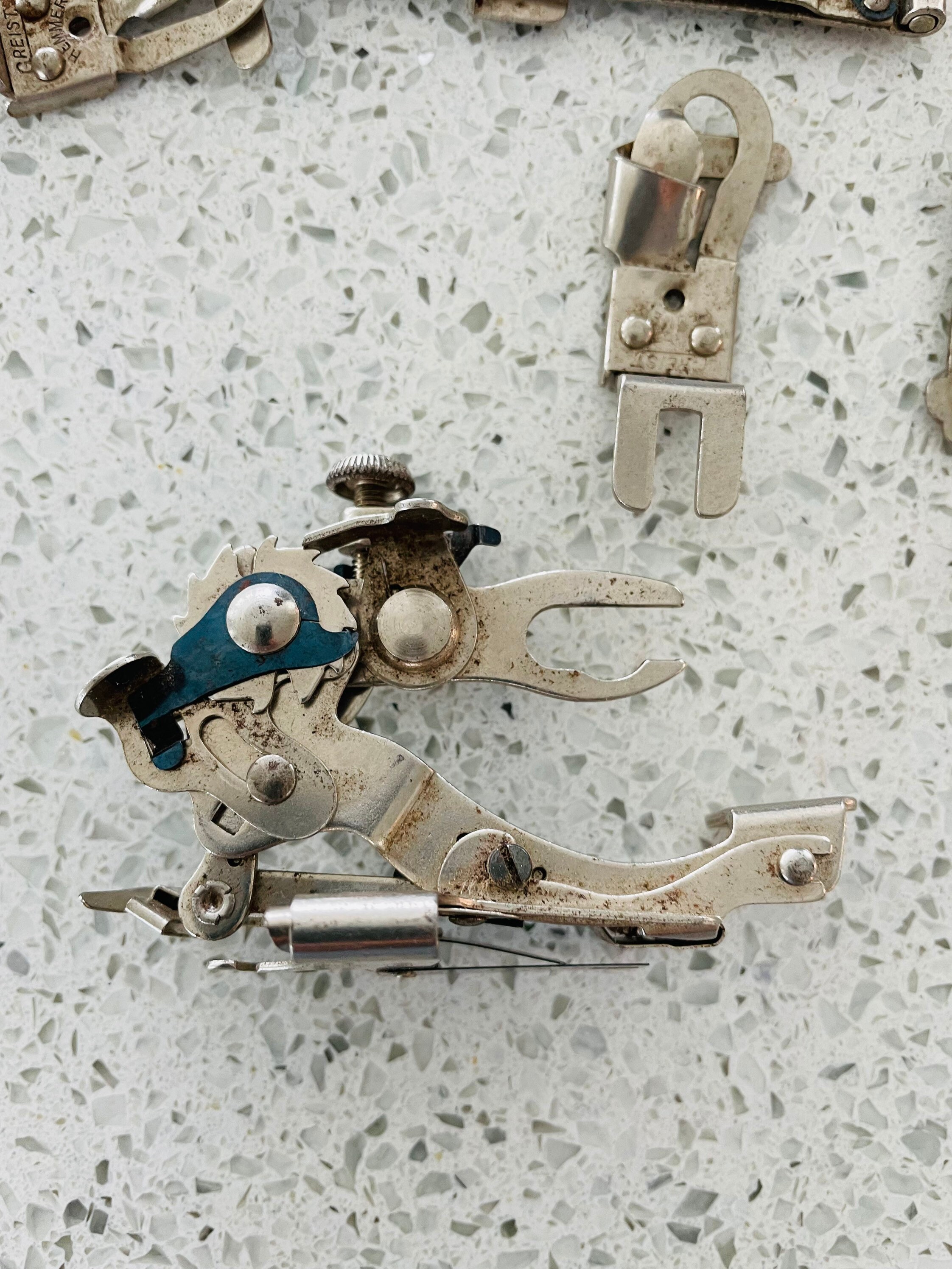 Vintage Greist Sewing Machine Attachments in Metal Box Sewing Etsy