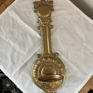 Vintage Ornate Gold Metal Candle sconce, French Country, Gothic, Standard or Pillar, Wall Mount