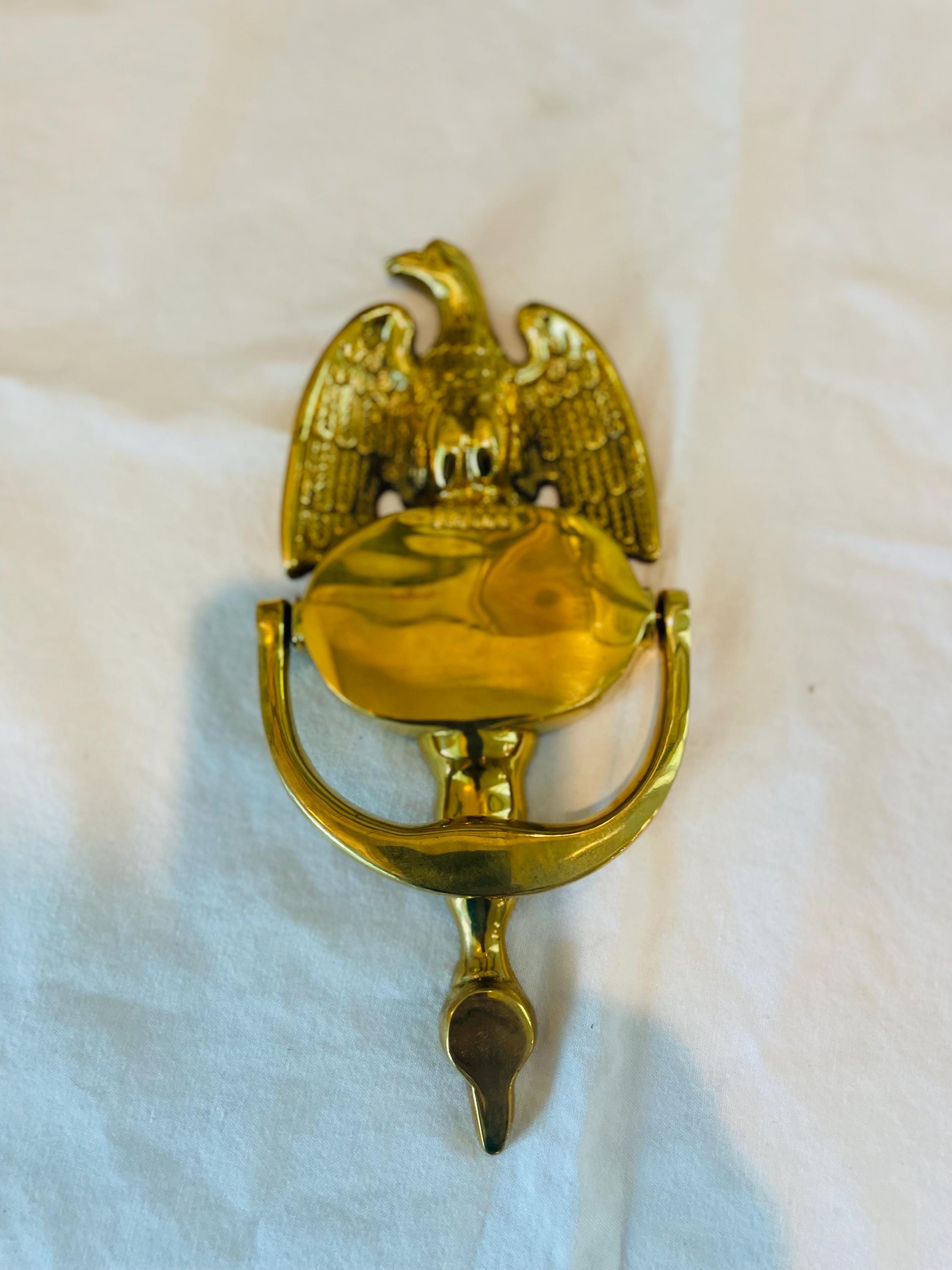 Heurtoir De Porte Aigle Style Antique - Fer - 19 Cm - Aubaho
