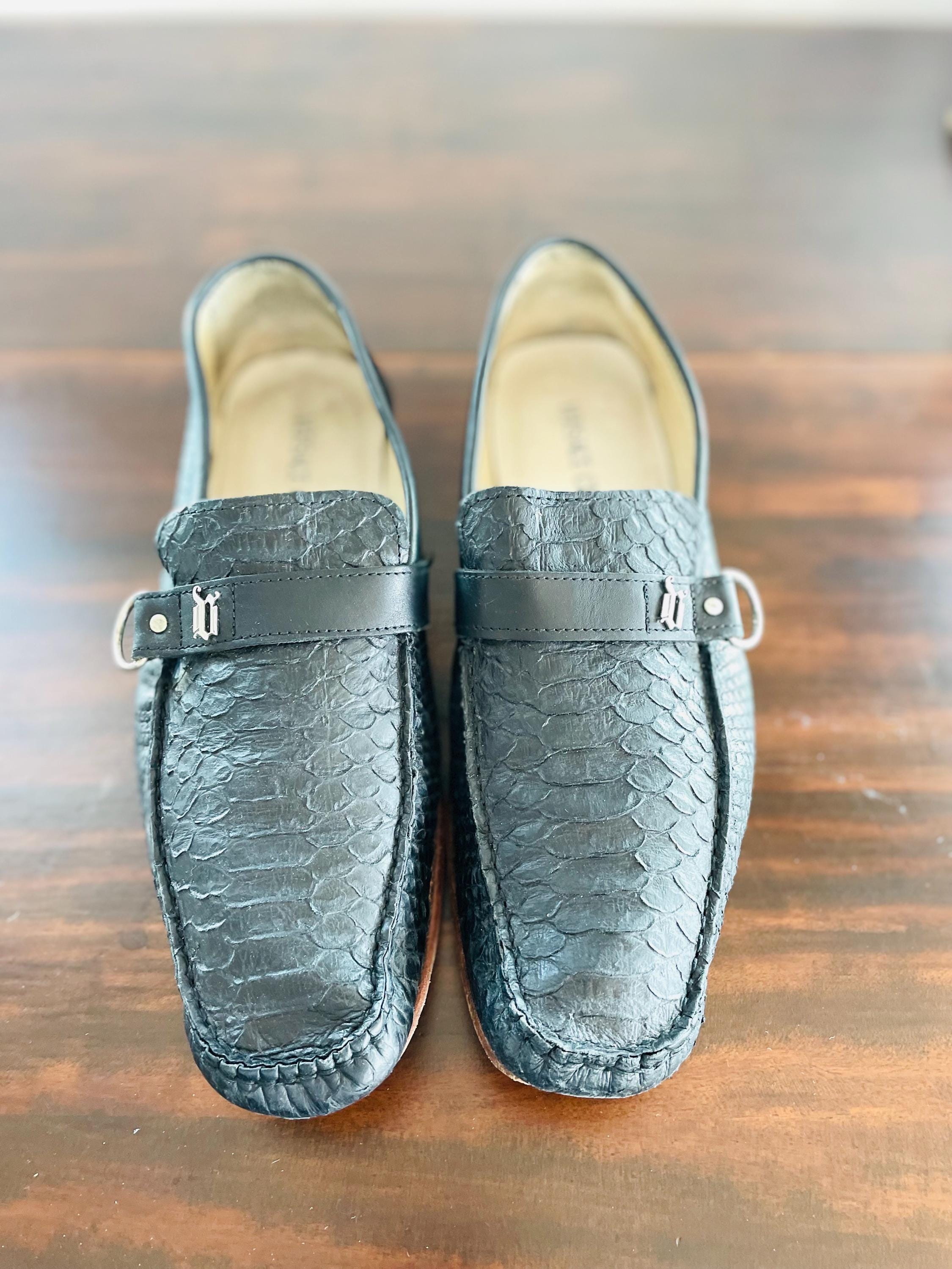 Gianni Versace White Suede Loafers / Slippers, Made in Italy, Size US 9.5/ EU 43 Authentic Versace white leather heels with iconic gold  main image 4