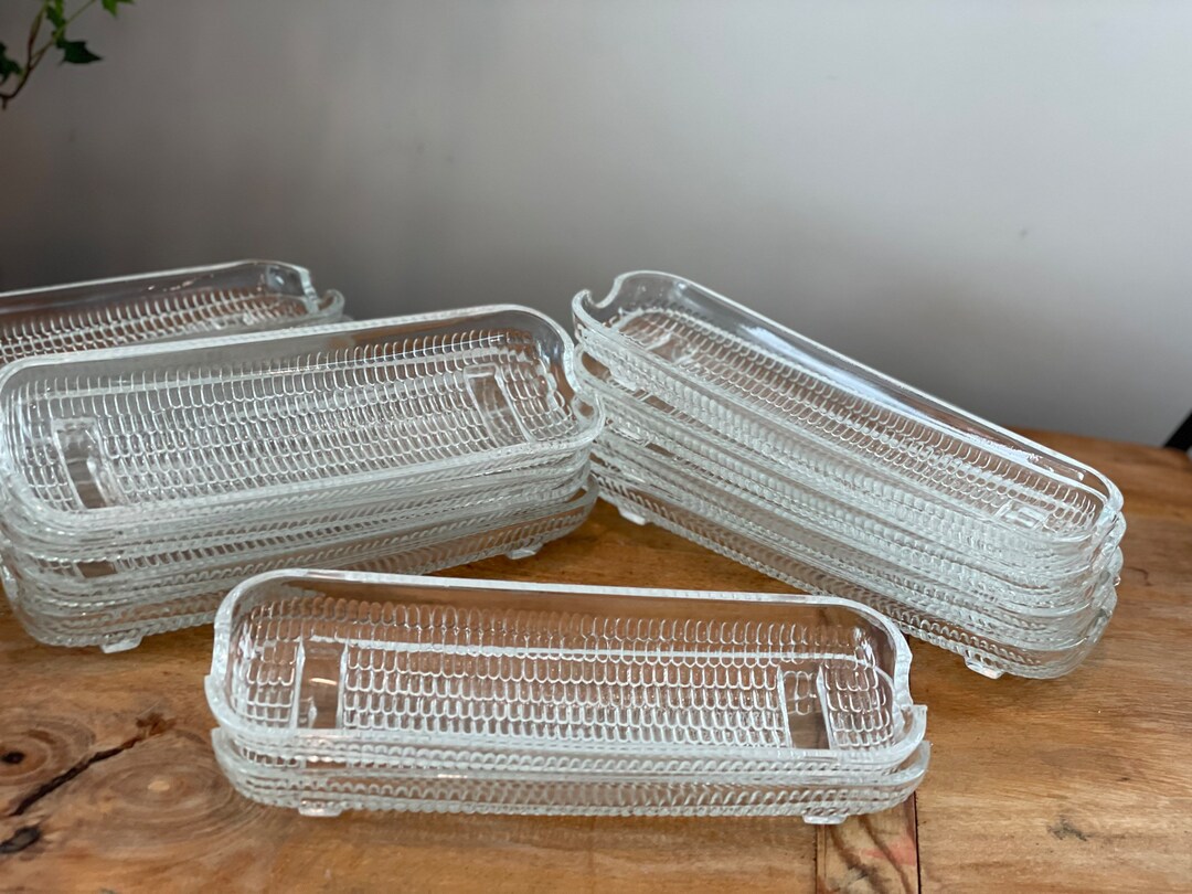 Set of 14 Mid Century 1950's Footed Glass Corn on the Cob Cradles, Bowls Etsy