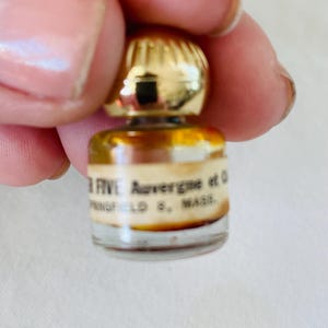 Collectible Lanvin After Five Auvergne et Cie Glass Mini Perfume Bottle with stopper, Empty