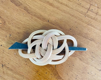 Vintage Hand Made Bamboo Hair Barrett, Pick, Made in Japan, Accessory