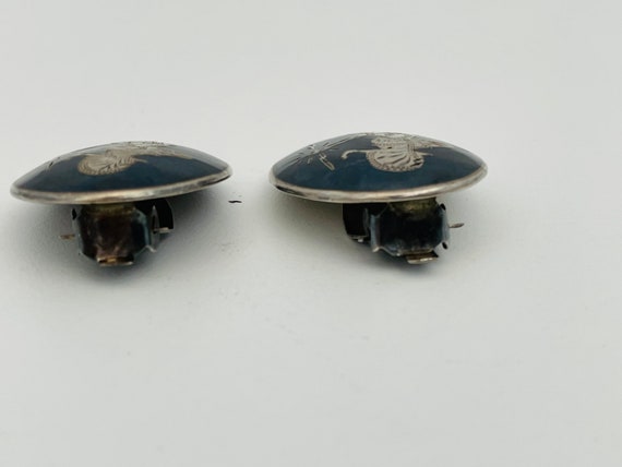 Vintage Sterling Silver Siam Thailand Black and S… - image 3