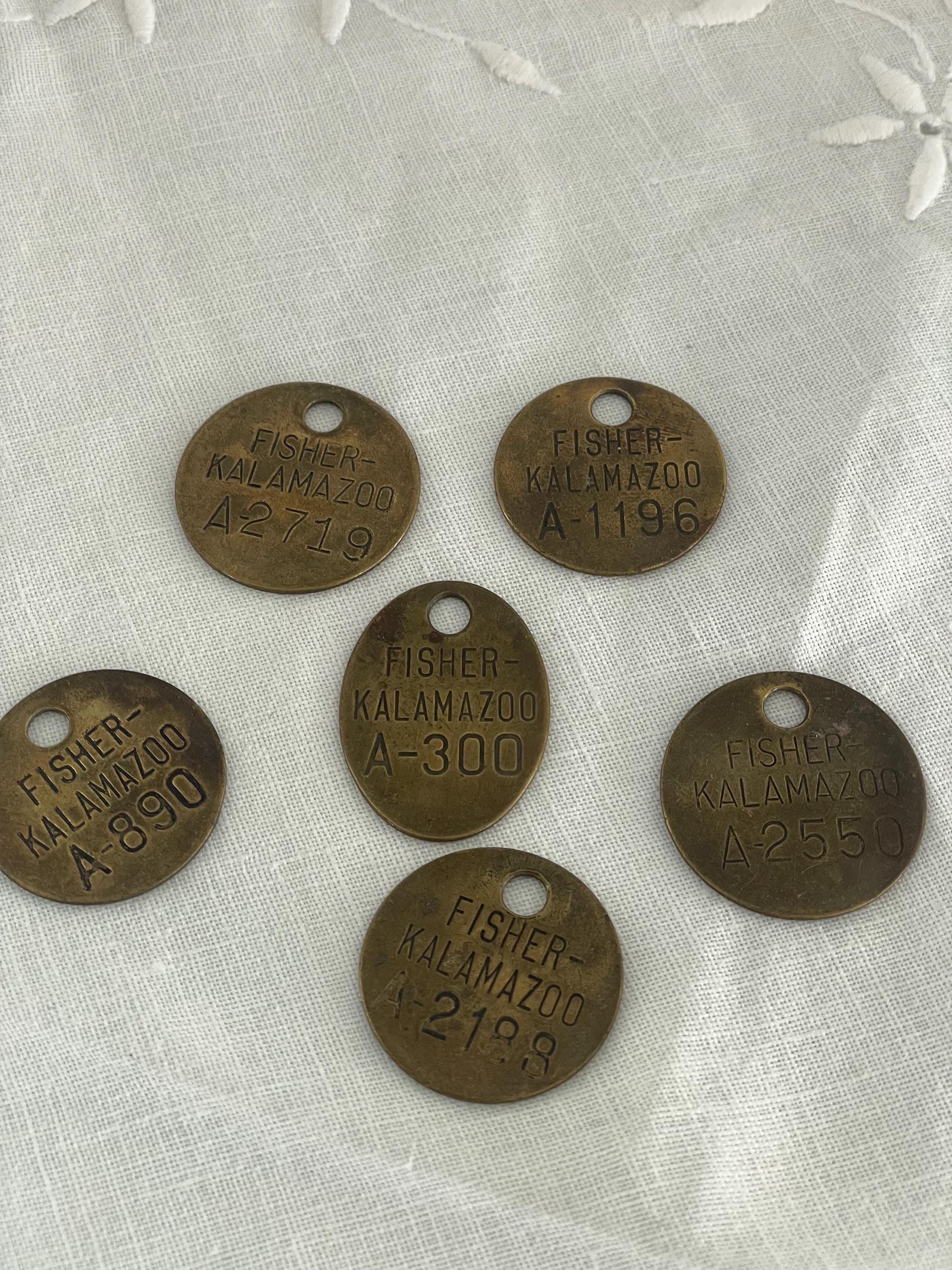 Vintage General Motors Brass Tags - Etsy