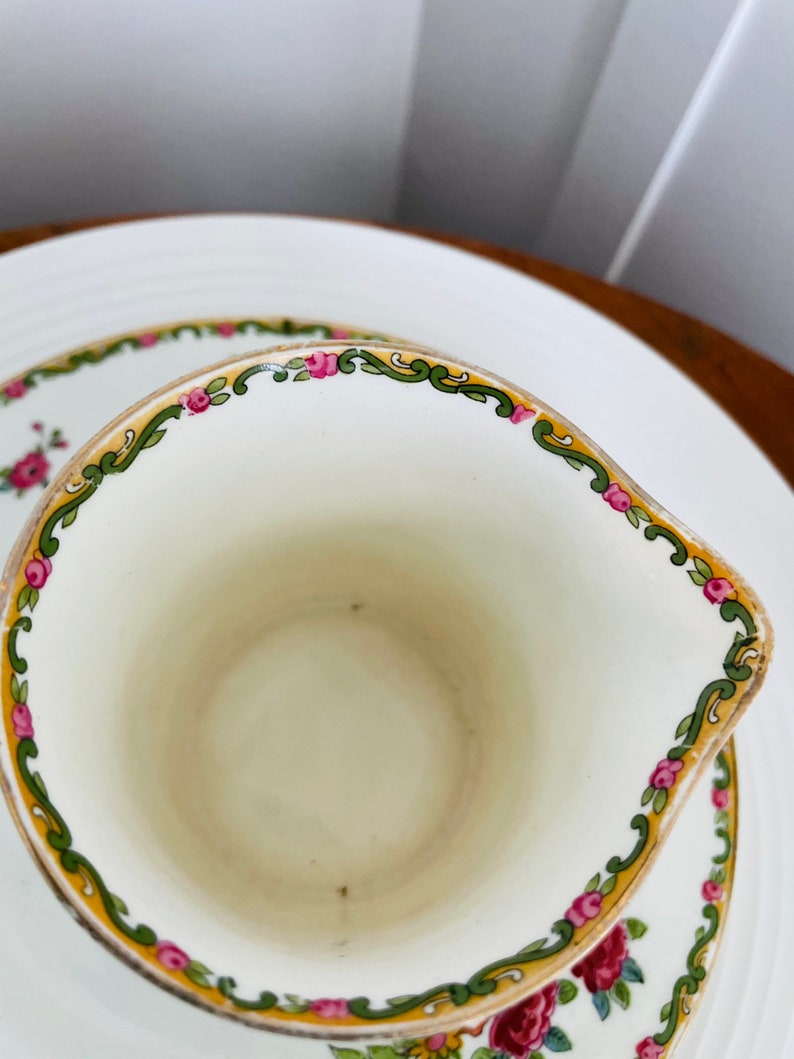 15 pc Antique Royal Grafton Fine Bone China Made in England Cake Plate,plates, cups Birds and Flowers collectible porcelain image 10