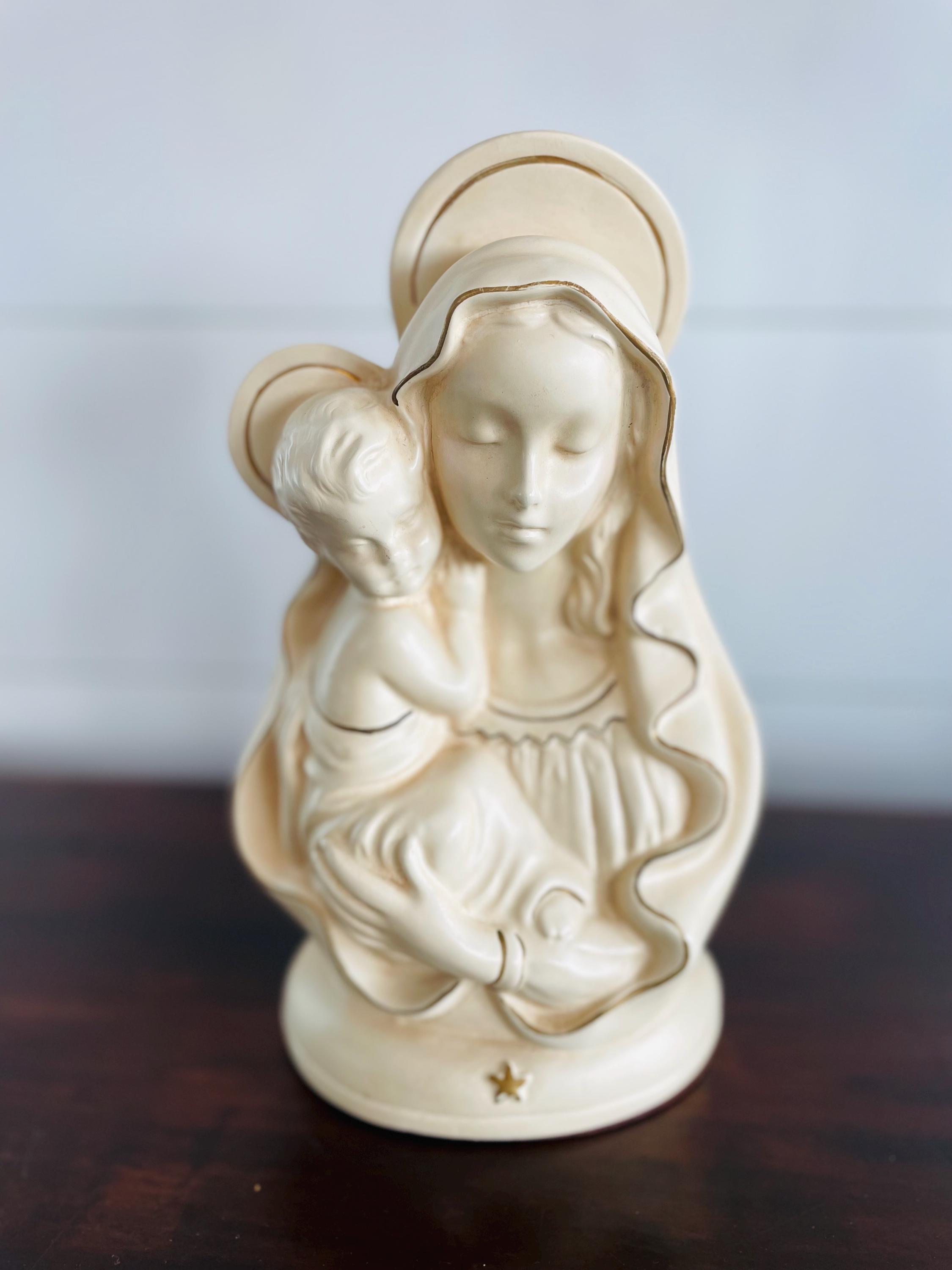 【専用】For Mary Balbuena様 Vintage Alexander Backer ABCO Chalkware Statue of Blessed Mother