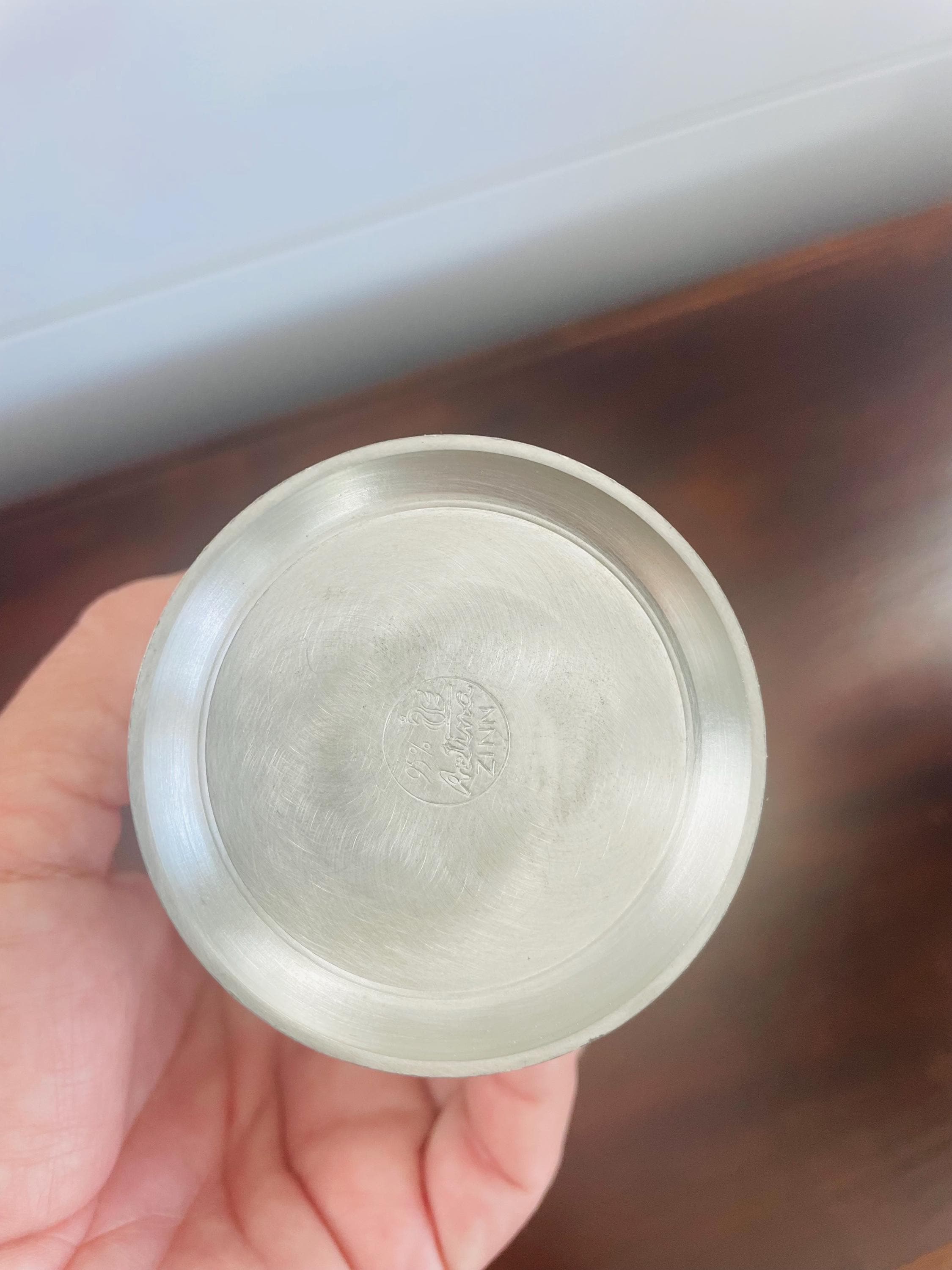 Vintage Artina Zinn SKS Pewter Cup. 95%, Depicting a Harvest Scene