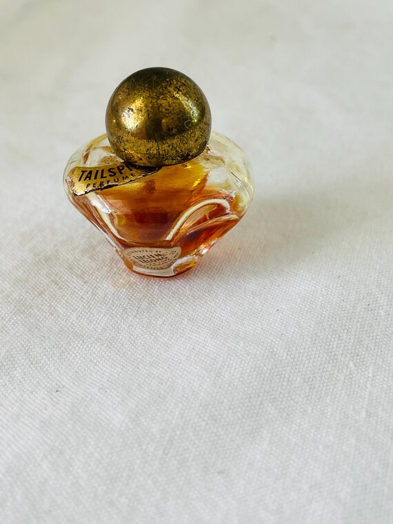 Collectible Lucien Lelong Tailspin Glass Mini Perfume Bottle