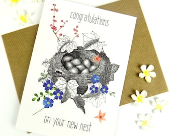 New Home Card, Cute Bird Housewarming Card