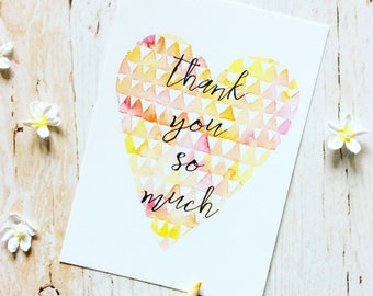 Thank You Postcard, Thank You cards