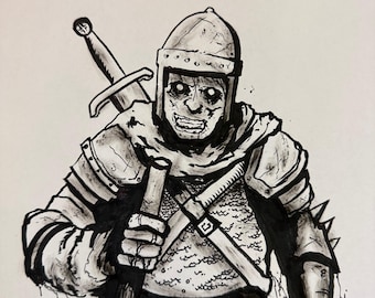 Art for your game + you get the original artwork - Skeleton Warrior