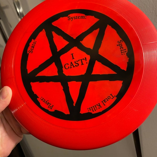 Damage Disc (Frisbee) - Dungeons and Dragons, Pathfinder  Dungeon Master, DM, RPG, LARP