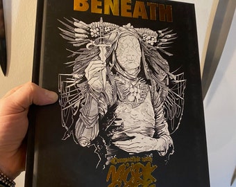 Mork Borg - Beneath the Inverted Church Hardcover, OSR, Signed and Remarked