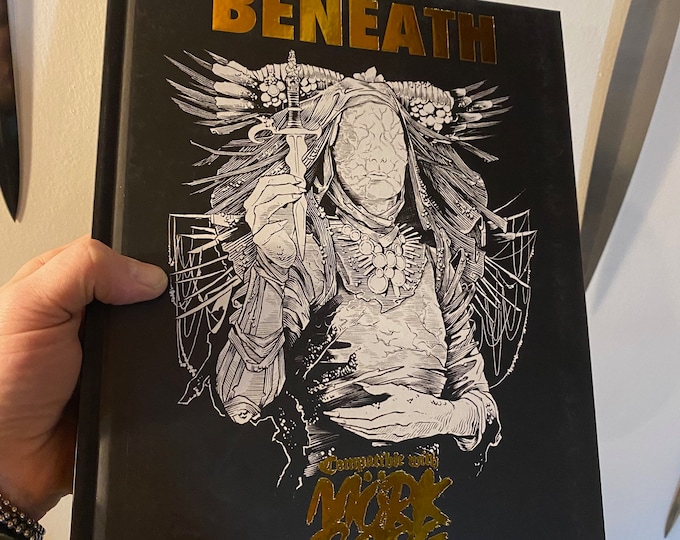 Featured listing image: Mork Borg - Beneath the Inverted Church Hardcover, OSR, Signed and Remarked