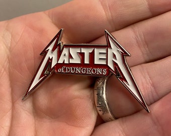 The Original Dungeon Master Enamel Pin Glow in the Dark version - 2e - Dungeons and Dragons, Pathfinder, DM, OSR, DND, D&D Stranger Things