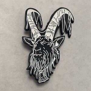 Baphomet Goat Glow in the Dark Enamel Pin - Beneath, Black Phillip, Witch, VVitch