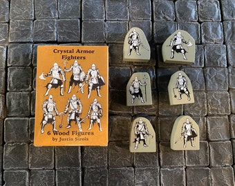Crystal Armor Fighters - Small Party Series 8 - Beneath the Inverted Church, Minis for Mork Borg RPG