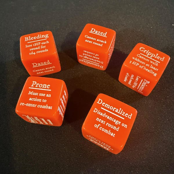Sickest Witch Würfel - 2,5cm - 5er Set