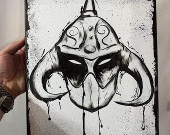 Death Dealer Fan Art on Canvas - one of a kind by Justin Sirois